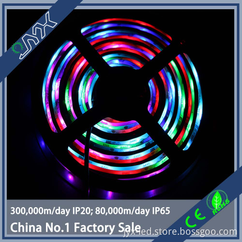 Flexible IP65 Epistar 5050 led strip light DC12V/24V dmx rgb led strip light 5m/roll 30pcs/m color changeable led strip light